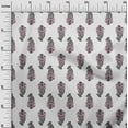thumbnail image 2 of oneOone Polyester Lycra Fabric Leaves & Paisley Block Print Sewing Fabric BTY 56 Inch Wide, 2 of 4