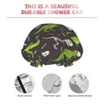 thumbnail image 5 of Kll Dinosaur Skeleton Seamless Grunge Pattern Pattern Shower Cap & Bath Cap For Women,Reversible Oversized Waterproof Shower Caps For All Hair Lengths,Elastic Reusable Bathing Hair Cap, 5 of 9
