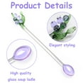 thumbnail image 3 of Glass Stirring Spoon Bells Orchids Flower Stirring Rod Coffee Teas Mixing Spoon Drinkware Stirrer Spoon Restaurant Coffee Mixing Spoon, 3 of 5