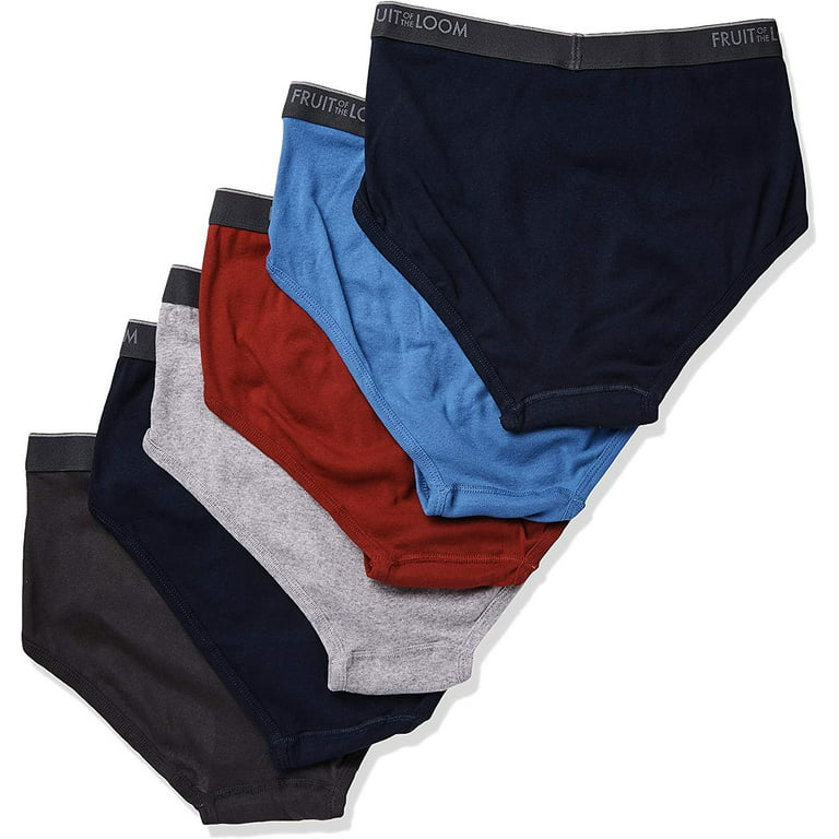 Fruit Of The Loom Men's Assorted Fashion Brief(Pack Of 7) (Solids, X-Large  (40-42 Waist))