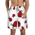 thumbnail image 1 of Balery Fly Flying Ladybug Traje de Baño Estilo Hawaiano para Hombre, Shorts de Secado Rápido con Bolsillos-3X-Large, 1 of 6