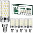 thumbnail image 1 of Led Bulbs E14 Cool White, 16W (100W Halogen Equivalent) E14 Screw Base Light Bulb 6000K 1200LM Non-Dimmable Flicker Free AC 220-240V for Crystal Chand, 1 of 5