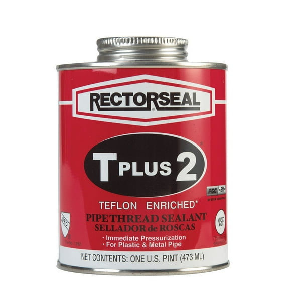 Rectorseal 23431 Pint Brush Top T Plus 2Pipe Thread Sealant