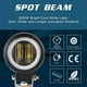 thumbnail image 3 of Pair 3 Round LED Fog Lights DRL Angel Eyes 6000K 80W 8000lm 10-80V DC Led Project White SUV Motorcycles IP68 Waterproof Adjustable Mounting Brackets, 3 of 5