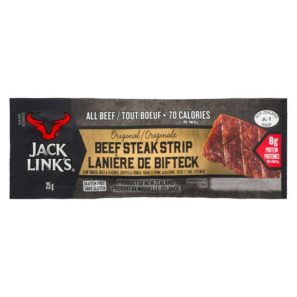 Jack Link's Original 25g Beef Steak Strip Bars, Jack Link's Original 25g