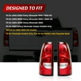 thumbnail image 4 of Pair Tail Lights For 2003-2006 Chevy Silverado 1500 2500 3500 Brake Lamps LH+RH, 4 of 4