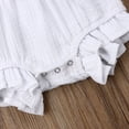 thumbnail image 4 of Fortune 0-24m Baby Girl Summer Ruffles Romper Fly Sleeve Bow Cotton Jumpsuits, 4 of 4