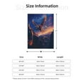 thumbnail image 4 of Throw Blanket for Couch Sofa and Bed, Starry Sky Flying Tiger Super Soft Plush Throw Blanket, Fuzzy Cuteness Comfy Warm Washable Flannel Blanket & Throws for All Season, 4 of 5