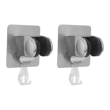 

2pcs Bathroom Shower Head Bracket Shower Head Holder Bath Head Holder With Hook