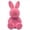 Pink, variant on Easter Decorations Easter Flocked Bunnies Figurine Easter Decorations, Flocked Easter Bunny Decor, Spring Tables Decoration Centerpieces Indoor Easter Decorating Bunnies (Purple)