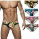 thumbnail image 2 of Bañador para hombre, bañador con estampado de triángulos, bañador de cintura baja con copa sexy, bañador para playa de aguas termales, 2 of 6