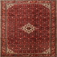 thumbnail image 1 of Ahgly Company Machine Washable Indoor Square Traditional Sienna Brown Area Rugs, 5' Square, 1 of 7