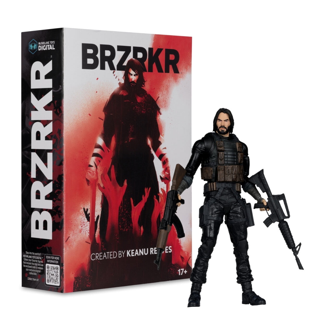 BRZRKR B 7" Deluxe Action Figure with McFarlane Toys Digital Collectible