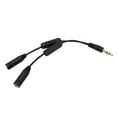 thumbnail image 1 of Stereo Plug Adapter Black 1Pcs 6.88X0.31X0.31in For Home Use, 1 of 4