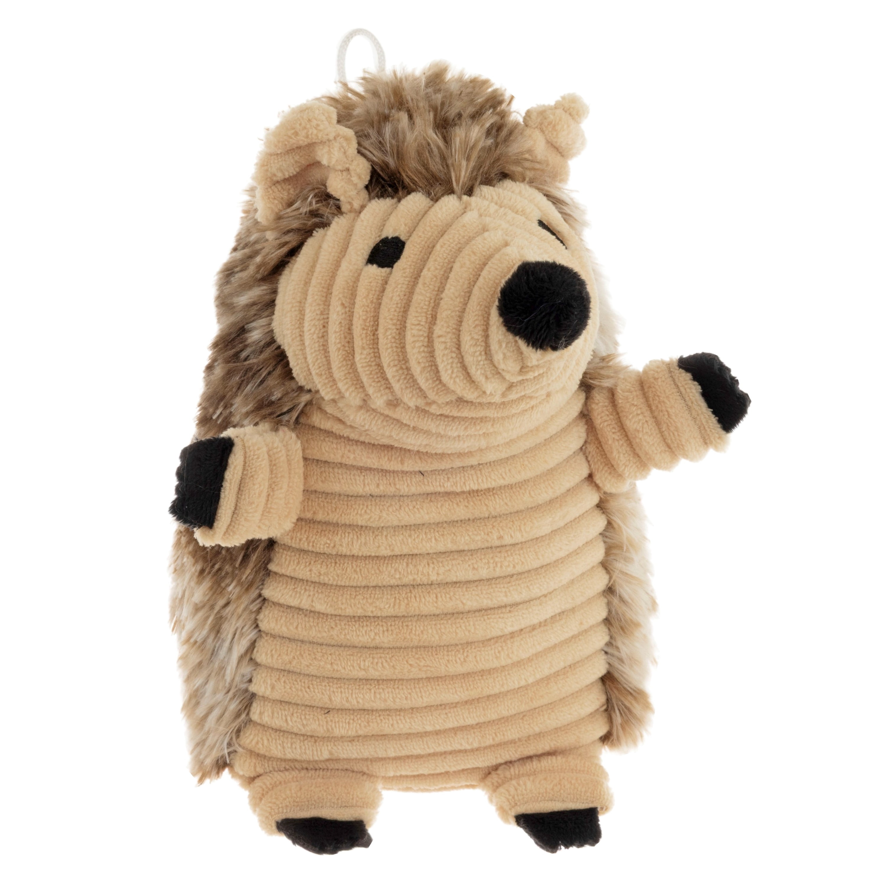 (3 pack) Vibrant Life Brown Hedgehog Plush Dog Toy with Squeaker, Chew Level 2