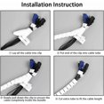 thumbnail image 2 of shiyou-Cable Management Sleeve Cord Organizer Concealer for TV/Computer/Office, 60 Inch Tools & Home Improvement Cable Sleeve Wrap Cover Cord Hider Management Wire Protector for Tidy Desk, 2 of 4