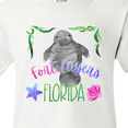 thumbnail image 4 of Inktastic Fort Myers Florida Cute Swimming Manatee Youth T-Shirt, 4 of 5