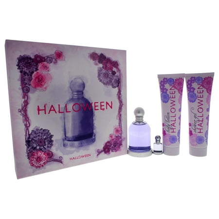 Gift Set Edt Splash Halloween by J. Del Pozo for Women - 4 Pc Gift Set 3.4oz EDT Spray, 0.15oz EDT Splash, 5oz Body Loti ()