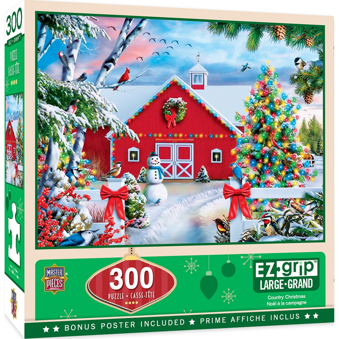 MasterPieces Holiday Country Christmas 300 Piece EZ Grip Puzzle