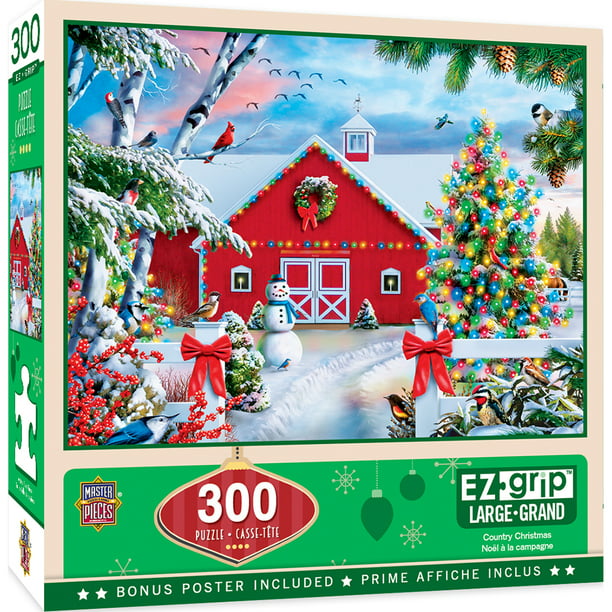 MasterPieces - Holiday Country Christmas 300 Piece EZ Grip Puzzle