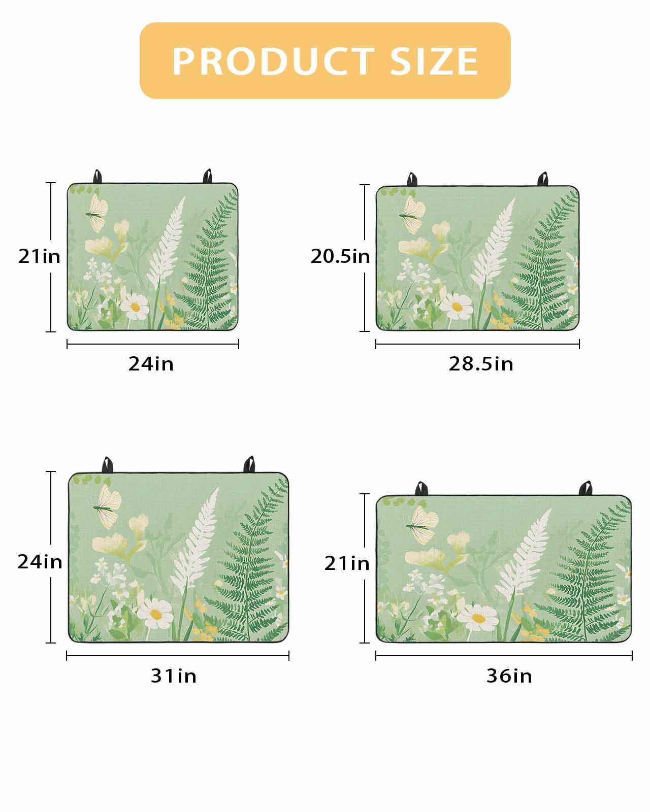 nqOlkjepod Large Induction Cooktop Protector Mat 24"x21", Spring Daisy Flowers Stove Top Covers for Electric Stove, Pastoral Garden Butterfly Chic Stove Burner Cover Mats, Glass Top Stove Cover