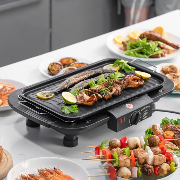 maskred Smokeless Electric Grill Any Occasion Easy To Clean Smokeless And Efficient Performance BBQ Grill Black US