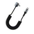 thumbnail image 6 of Coiled Type C To Type C Elbow Cable Fast Charging and Data Transfer Retractable 100W Power Delivery for Multiple Devices, 6 of 8