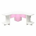 thumbnail image 2 of Bureau d’angle pour jeux vidéo Mod de NTense avec ensemble d’éclairages D.E.L., blanc, 2 of 9