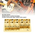 thumbnail image 4 of Bass Bridge Adjustable Saddles High Stability Zinc Alloy Material 5 String Electric Bass Replacement Bridge, 4 of 7