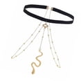 thumbnail image 2 of Leg Chain, Body Leg Chain Fashionable Snake Pendant Elastic Strap Multiple Layer Tassel  for Female for Party, 2 of 8