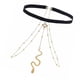 thumbnail image 1 of Joyería de cadena para muslo, cadena para pierna, banda elástica, cadena para muslo, cadena para pierna de serpiente dorada, impulsada por el rendimiento, 1 of 8
