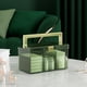 thumbnail image 1 of RKSTN storage box Removable Dividers, Stackable Home Storage Organization Containers, Clear With Buckles And Handles, 1 of 6