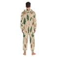 thumbnail image 7 of IAUYY Unisex Adult Onesie Pajamas Ultra-Soft Crystal-Soft Fabric, Halloween Adult Onesie Pajamas Adults,With a Zipper Plus Size Onesie Pajamas, Bright Beige Color, 7 of 7