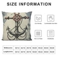 thumbnail image 5 of Chilfamy Navy Blue Nautical Throw Pillow Covers Coastal Anchor Rudder Beach Outdoor Throw Pillows Decorative Cushion Covers for Couch Bed Sofa Pillowcases,Multi-Size, 5 of 5
