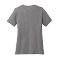 thumbnail image 5 of Port & Company Ladies Core Cotton V-Neck T-Shirt Medium Grey Medium, 5 of 5