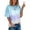 Sky Blue, variant on 2026 ! Clothes under $5 asdoklhq 2026 Womens Plus Size Women's Summer Tie-Dye Short Sleeve Crew-Neck T-Shirt Casual Tee Tops闁挎稑婀?5XL闁?Blue XXXXL