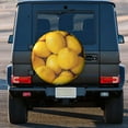 thumbnail image 3 of Kll Ripe Yellow Lemon Tire Cover,Universal Wheel Tire Cover For Trailer, Rv, Suv, Truck,Camper And Many Vehicle,(15 Inch), 3 of 7