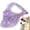 M, variant on Dog Baseball Cap for Small Medium Dogs, Outdoor Sun Protection Hood Pet Baseball Cap with Ear Holes Pet Baseball Cap with Ear Holes nd Adjustable Neck Strap (Blue, L)