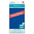 thumbnail image 4 of Rectangular 54" x 108" Electric Blue Plastic Table Covers, 3 Count, by Way To Celebrate, 4 of 4