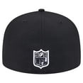 thumbnail image 4 of Men's New Era Black New Orleans Saints Checkered 59FIFTY Fitted Hat, 4 of 5
