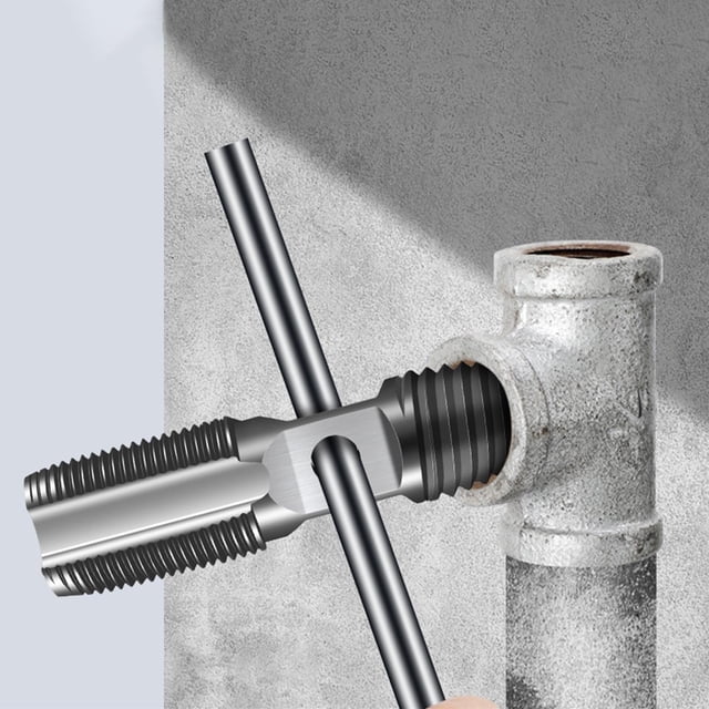 Extractor de pernos de tubería de agua de alambre dañado, extractor de tornillo de válvula de grifo de doble cabezal , 15 mm shamjiam Extractor de pernos