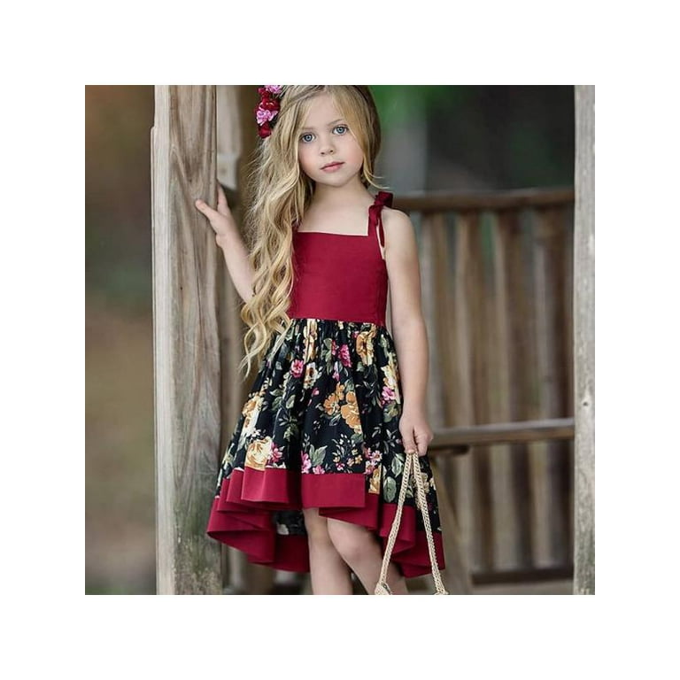 Toddler floral cheap maxi dress
