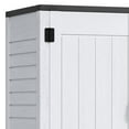 thumbnail image 6 of Uforic Outdoor Storage Shed, 59 Cu Ft Tool Shed Ideal for Garden, Garage & Patio, Lockable Door, Off-White, 6 of 9