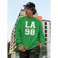thumbnail image 2 of California Los Angeles 98 Banner Sweatshirt Men -Image by Shutterstock, Male Medium, 2 of 4