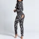 thumbnail image 4 of Pijama con estampado de nota Musical para mujer, mono Bodycon con abotonado, ropa de dormir abotonada con solapa en el trasero, combinación para mujer, 4 of 4