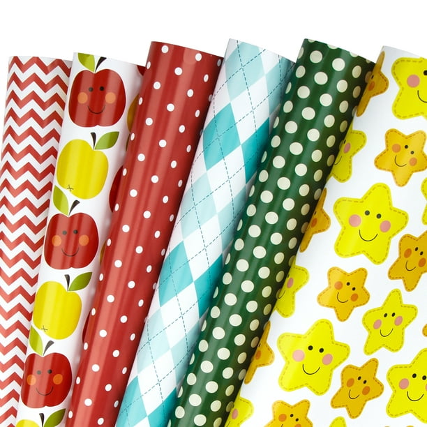 WRAPAHOLIC Gift Wrapping Paper Sheet School Style Print