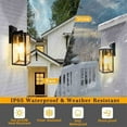 thumbnail image 4 of DPTALR 22 Inch Outdoor Wall Light, Large Size Wall Light For Patio Wall Mount Light With Glass Shade, Outdoor Porch Wall Light With E26 Bulb Socket, 1 Pack, 4 of 9