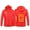 Red, variant on Titcea Heated Jacket for Men, 3 Adjustable Temperature 2 Heating Zones, USB Rechargeable Heated Jacket Rugby Print Zip Up Warming Coat, Gifts for Men