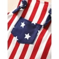 thumbnail image 5 of 4th of July Newborn Baby Girl Boy One Piece Outfit American Flag Overalls Romper Sleeveless Jumpsuit Bodysuit, 5 of 7