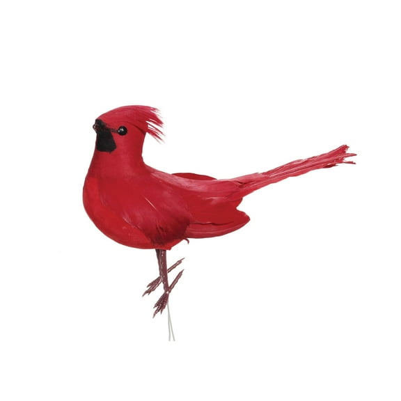 Darice Bird Cardinal with Wire Red 6 inches